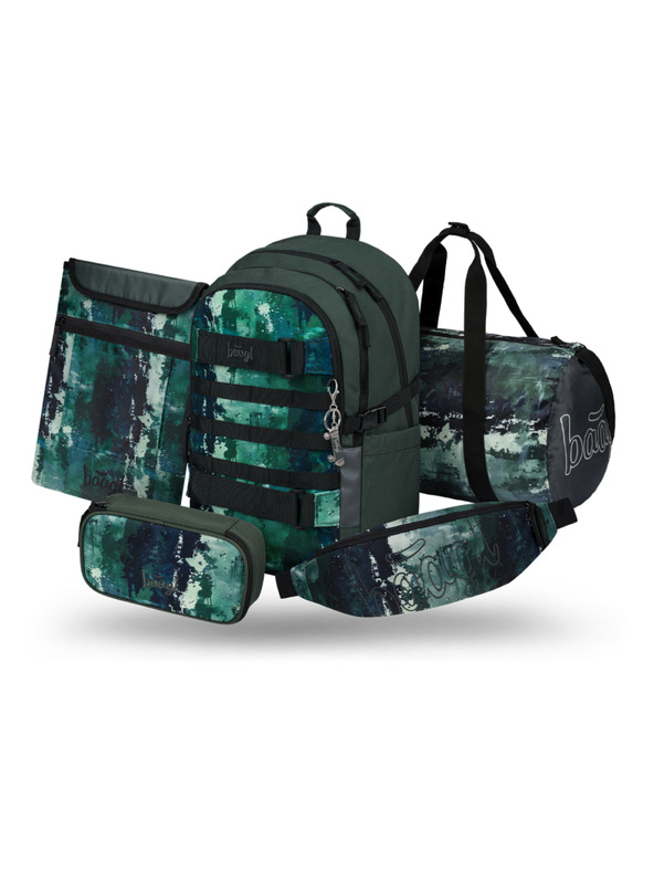 BAAGL  BAAGL SET 5 Skate Forest: ruksak, pernica, sportska torba, pojas, futrola za notebook