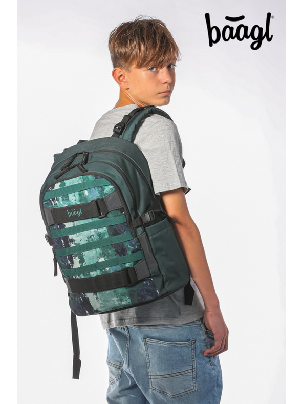 BAAGL  BAAGL SET 5 Skate Forest: ruksak, pernica, sportska torba, pojas, futrola za notebook