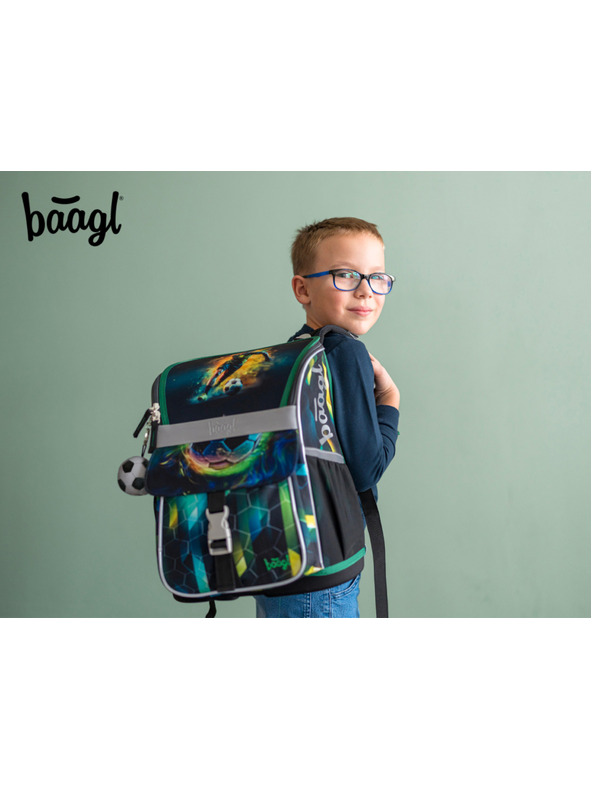 BAAGL  BAAGL SET 5 Zippy Nogometaš: aktovka, pernica, vrećica, pregača, novčanik