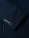 Ombre Clothing Muški fitted strukturirani kaput s visokim ovratnikom - tamno plava V2 OM-COWC-0136 Ombre Clothing