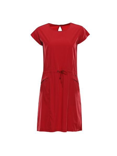 ALPINE PRO Ženske ljetne haljine od materijala brzog sušenja ALPINE PRO ASEDA cardinal