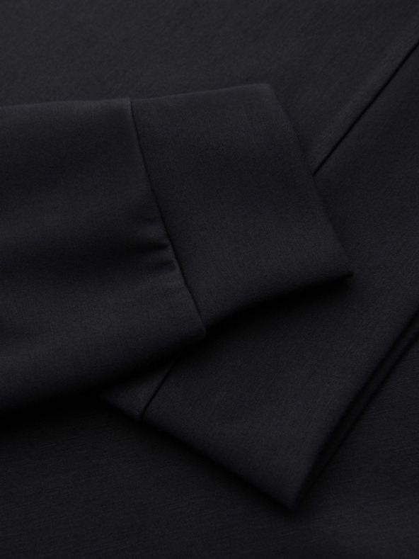 Ombre Clothing Muška mikina sa sjajnim printom na prsima - crna V1 OM-SNBC-0199 Ombre Clothing