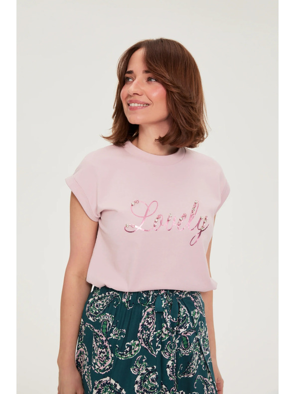 Moodo Bluza s natpisom ružičasta Moodo