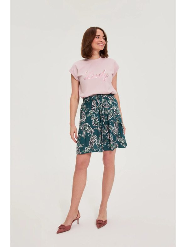 Moodo Bluza s natpisom ružičasta Moodo