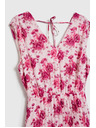 Moodo Haljina midi s cvjetovima ružičasta Moodo