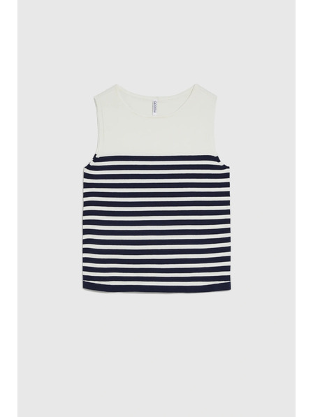 Moodo Bijeli prugasti top Moodo