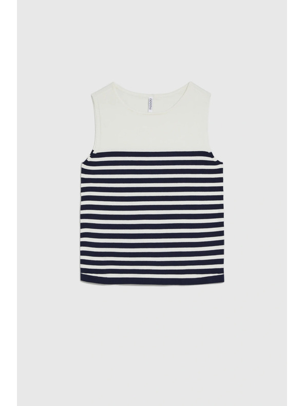 Moodo Bijeli prugasti top Moodo