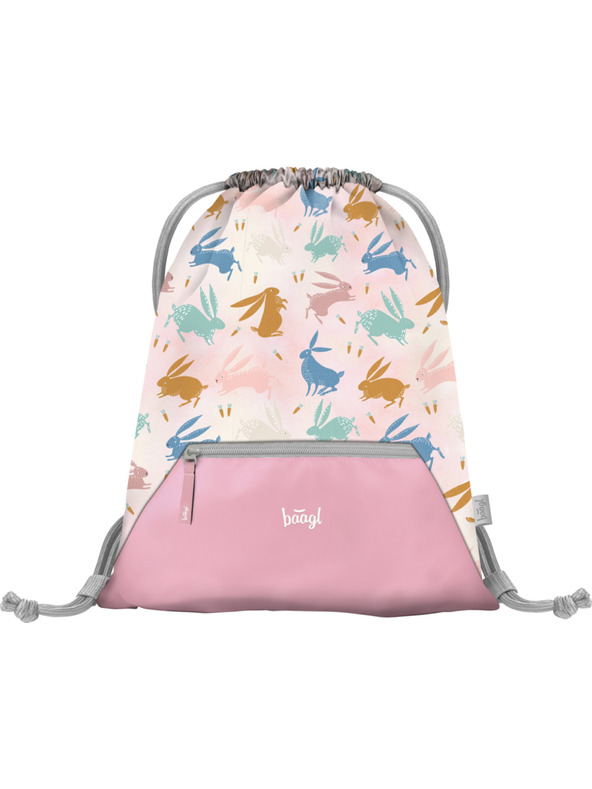 BAAGL  BAAGL SET 5 Zippy Bunny: aktovka, pernica, vrećica, pregača, novčanik