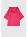 Moodo Kapuljača s kapuljačom i kratkim rukavima purpurna Moodo