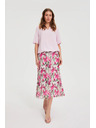 Moodo Uzorovana midi suknja bež Moodo