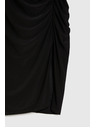 Moodo Prilegajuća haljina s nabor crna Moodo