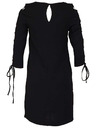CAMAIEU Crne haljine sa šniranjem na rukavima