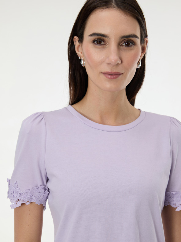 Orsay Svijetloljubičasta ženska majica kratkih rukava ORSAY