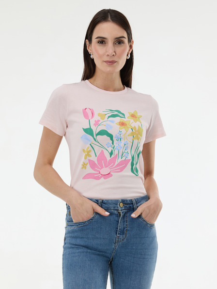 Orsay Svijetloružičasta ženska majica s printom ORSAY