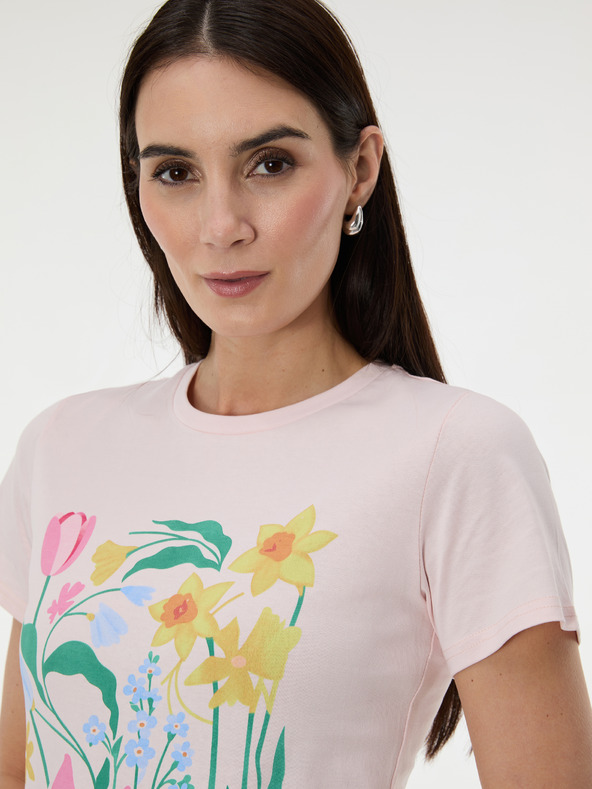 Orsay Svijetloružičasta ženska majica s printom ORSAY