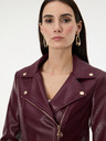Orsay Ženska jakna boje vina od umjetne kože ORSAY