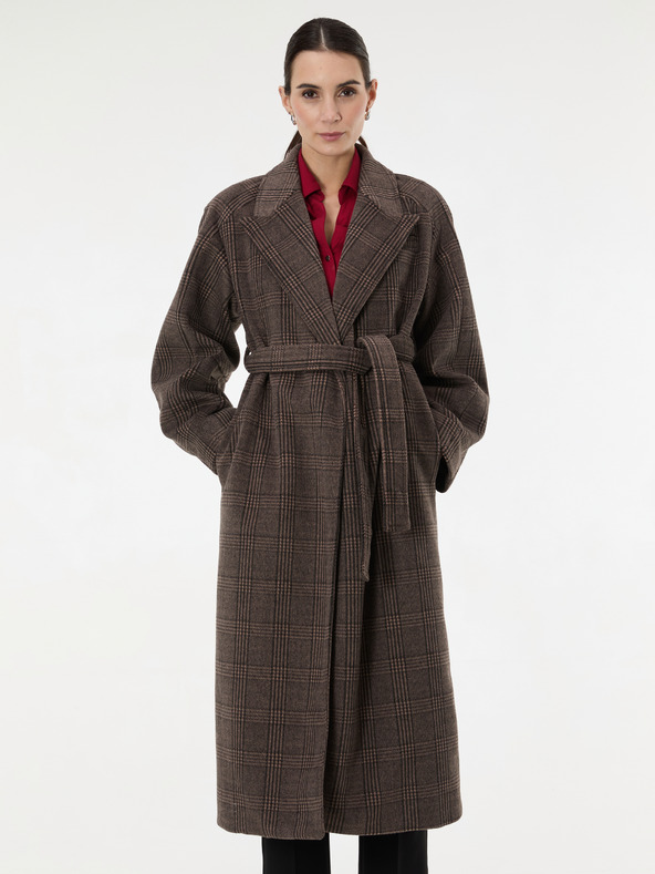 Orsay Smeđi dugi ženski kaput ORSAY