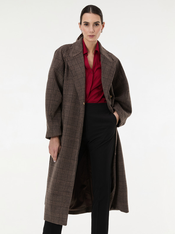 Orsay Smeđi dugi ženski kaput ORSAY