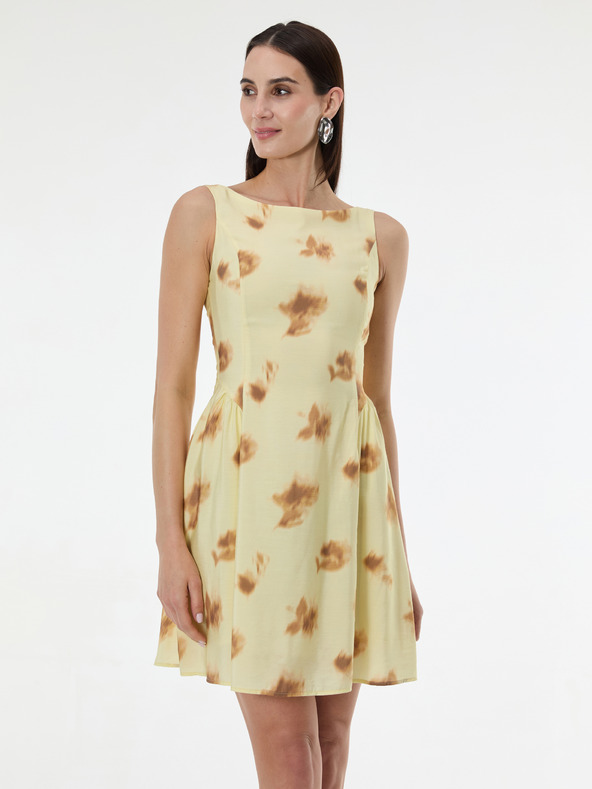 Orsay Žuta uzorirana ženska haljina bez rukava ORSAY
