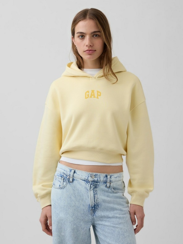 GAP Oversize crop dukserica s logom VintageSoft GAP