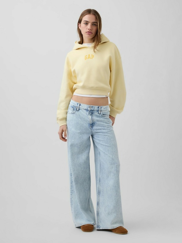 GAP Oversize crop dukserica s logom VintageSoft GAP