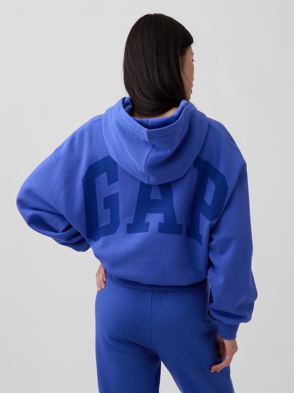 GAP Oversize crop dukserica s logom VintageSoft GAP