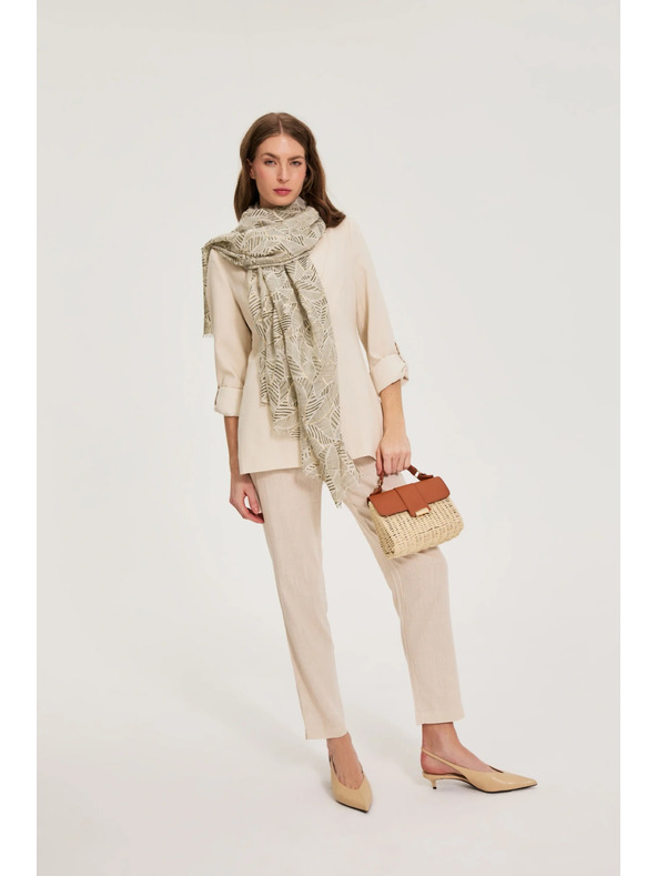 Moodo Mala bež slamna torbica Moodo