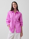 GAP Oversize poplin košulja s logom Big Shirt GAP