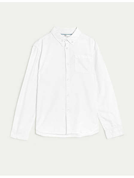 Marks & Spencer Oxford košulja od čiste pamučne tkanine (6–16 godina) Marks & Spencer bijela