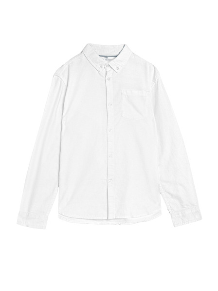 Marks & Spencer Oxford košulja od čiste pamučne tkanine (6–16 godina) Marks & Spencer bijela