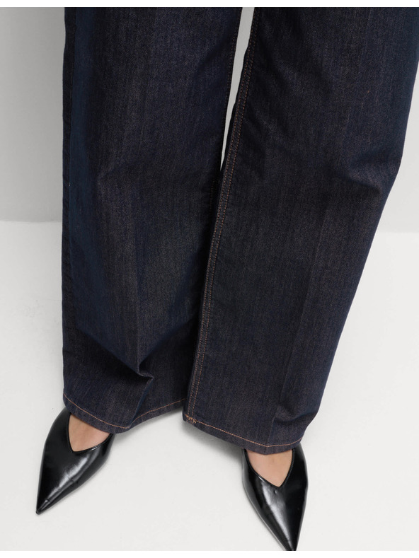 Marks & Spencer Elegantne traperice proširenih nogavica visokog struka Marks & Spencer mornarsko plava