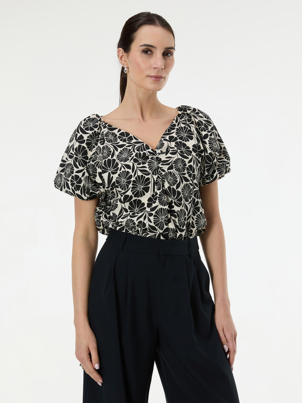 Orsay Crna uzorirana ženska bluza ORSAY