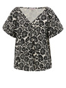 Orsay Crna uzorirana ženska bluza ORSAY