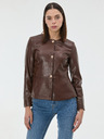 Orsay Smeđa ženska jakna od umjetne kože ORSAY