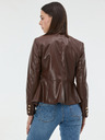 Orsay Smeđa ženska jakna od umjetne kože ORSAY