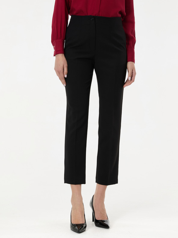 Orsay Crne ženske ravne hlače ORSAY