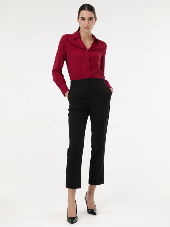 Orsay Crne ženske ravne hlače ORSAY