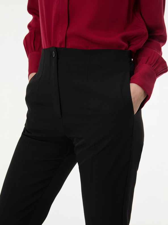 Orsay Crne ženske ravne hlače ORSAY