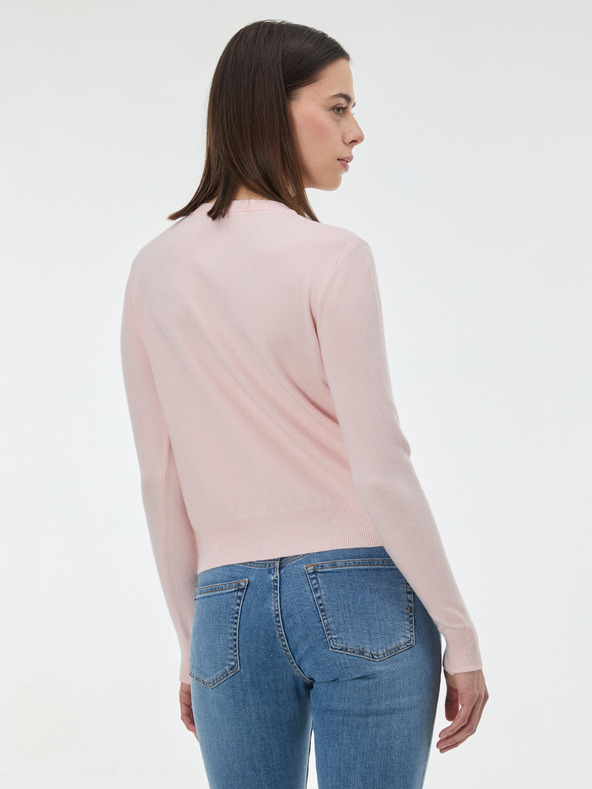 Orsay Svijetloružičasti ženski kardigan s vezom ORSAY