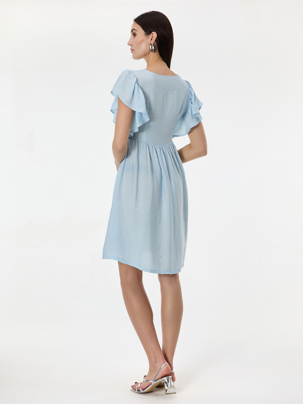 Orsay Svijetloplava ženska haljina do koljena ORSAY