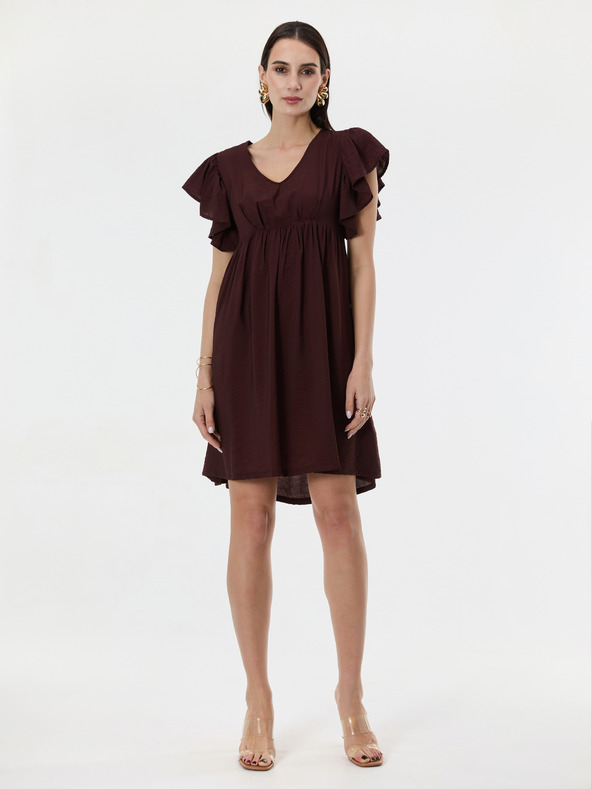 Orsay Tamnosmeđa ženska haljina do koljena ORSAY