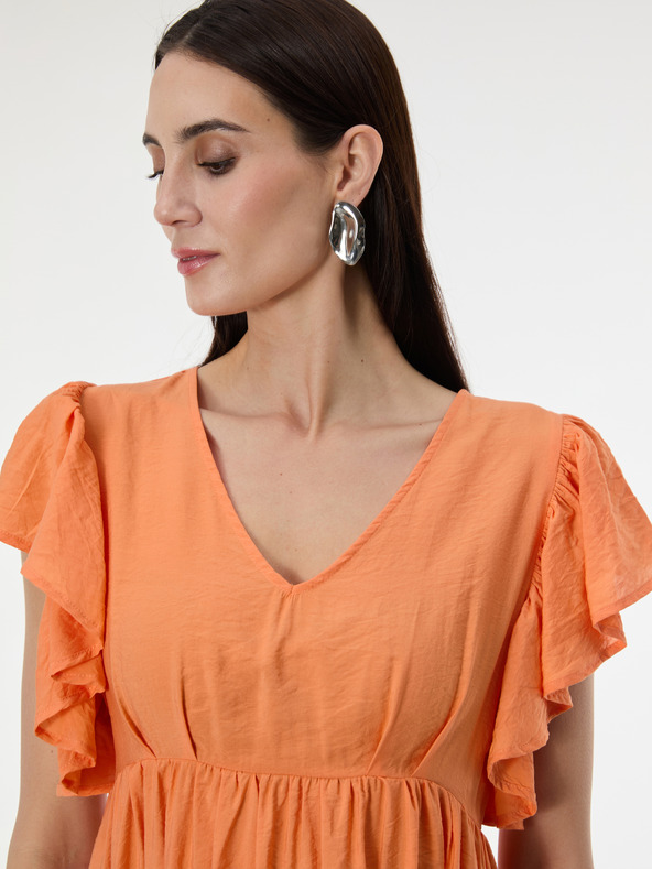 Orsay Narančasta ženska haljina do koljena ORSAY