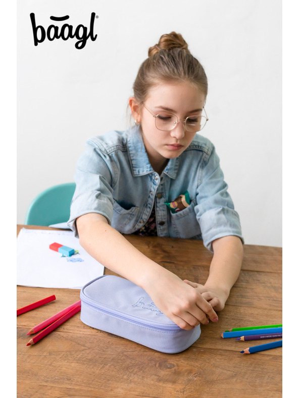 BAAGL  Ljubičasta školska pernica Baagl Lilac