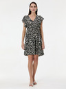 Orsay Crna ženska haljina do koljena s uzorkom ORSAY
