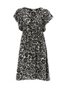 Orsay Crna ženska haljina do koljena s uzorkom ORSAY