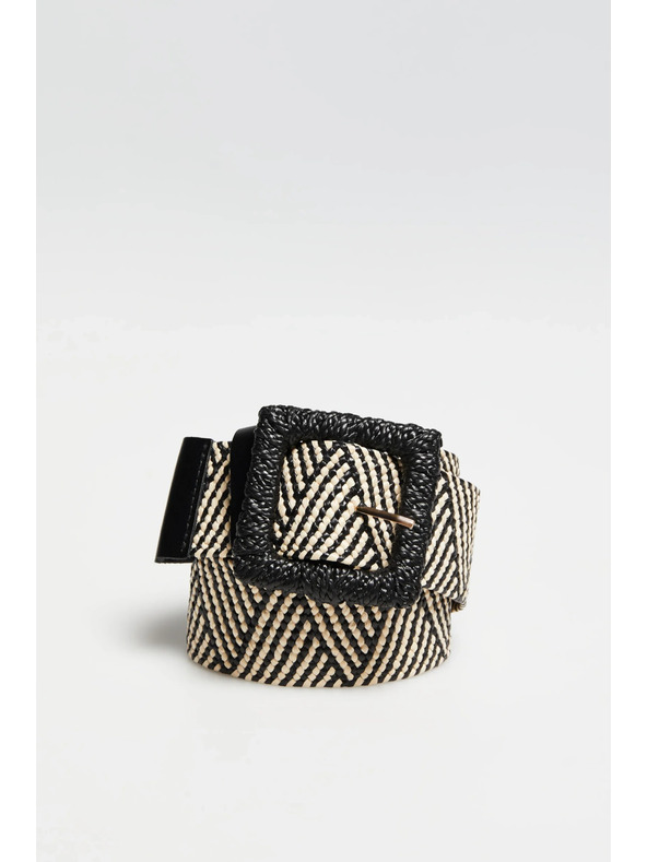 Moodo Pleteni pojas crni Moodo