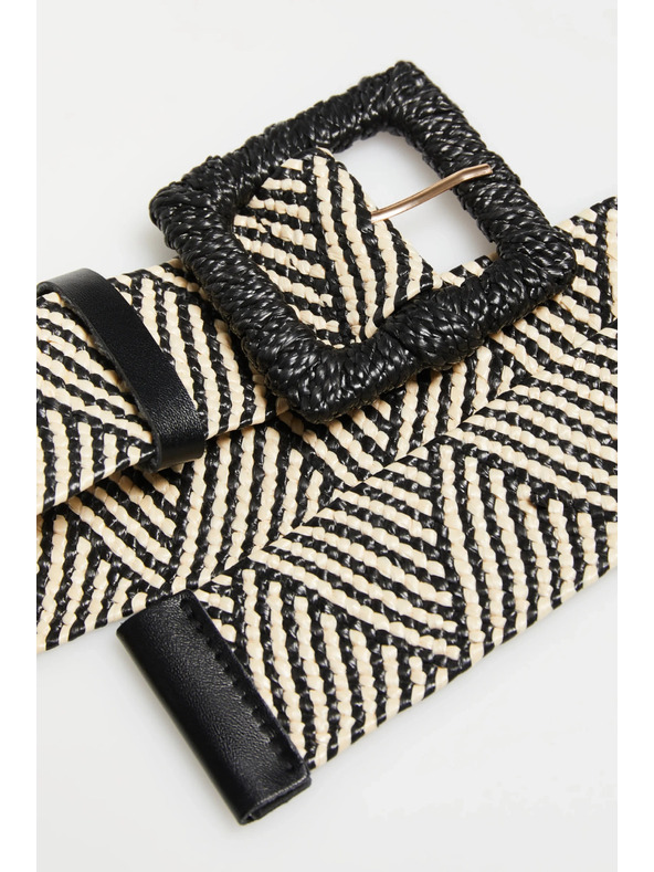 Moodo Pleteni pojas crni Moodo