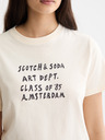 Scotch & Soda Ženska kremasta majica s natpisom