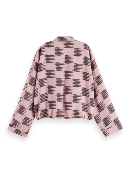 Scotch & Soda Ružičasta ženska košulja sa vezivanjem