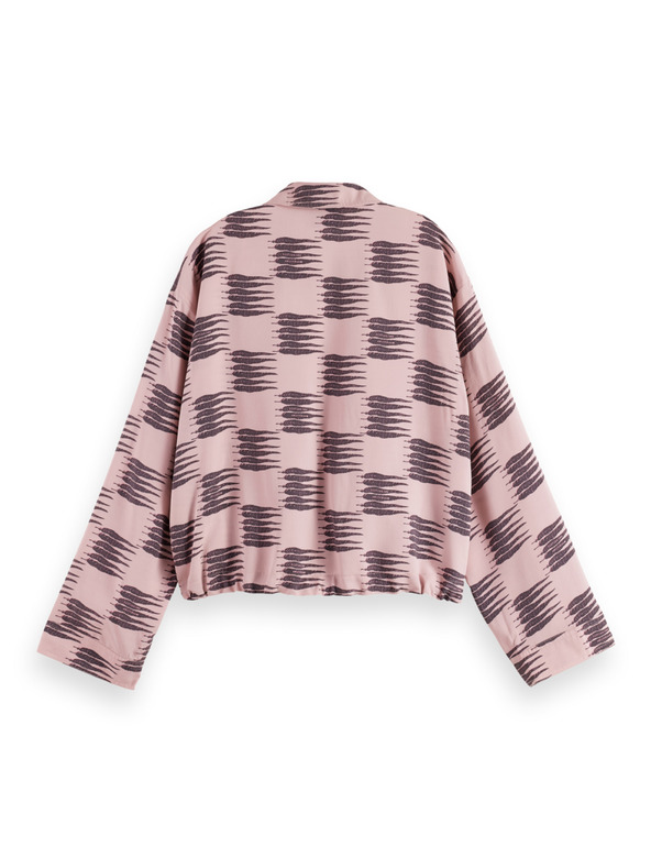 Scotch & Soda Ružičasta ženska košulja sa vezivanjem